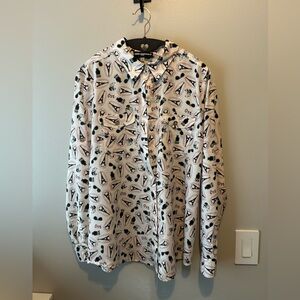 Karl Lagerfeld Graphic Shirt - Black and White